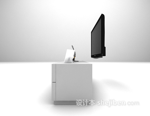 设计本东南亚电视柜3d模型下载