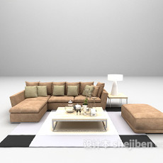 现代组合沙发欣赏3d模型下载
