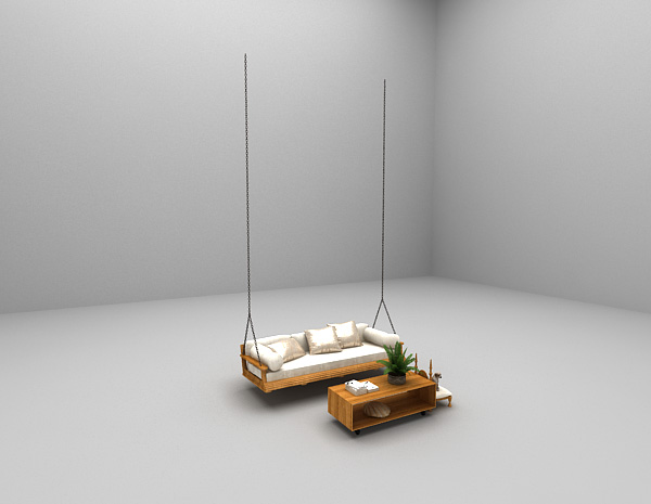 现代风格悬吊式沙发3d模型下载