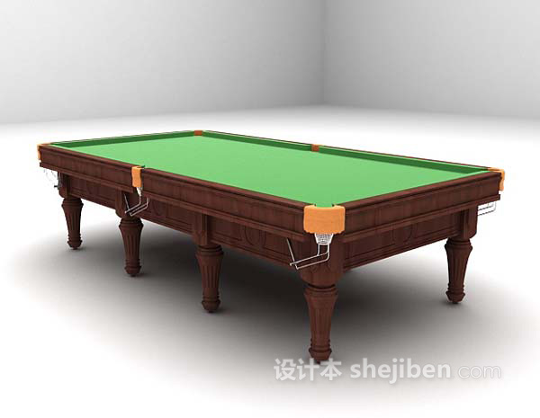 设计本台球桌免费3d模型下载