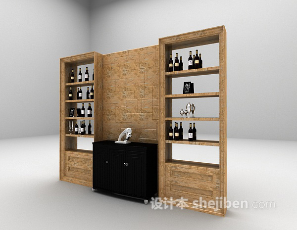 设计本酒柜欣赏3d模型下载