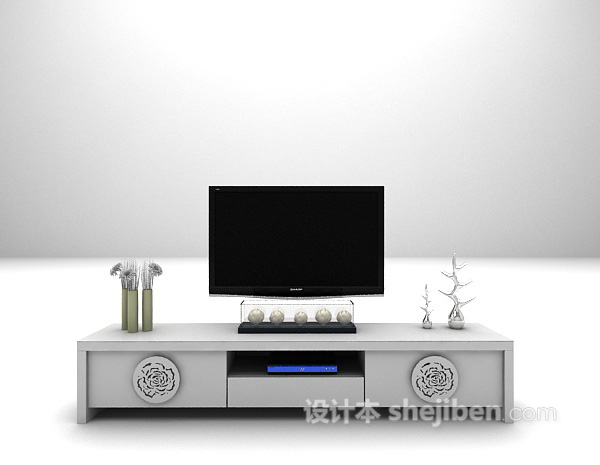 欧式古典电视柜3d模型推荐