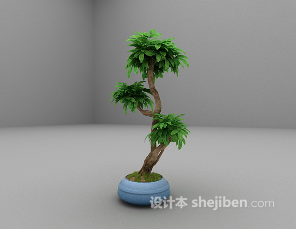 免费绿色植物免费3d模型下载