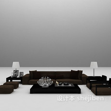 现代风格组合沙发大全3d模型下载