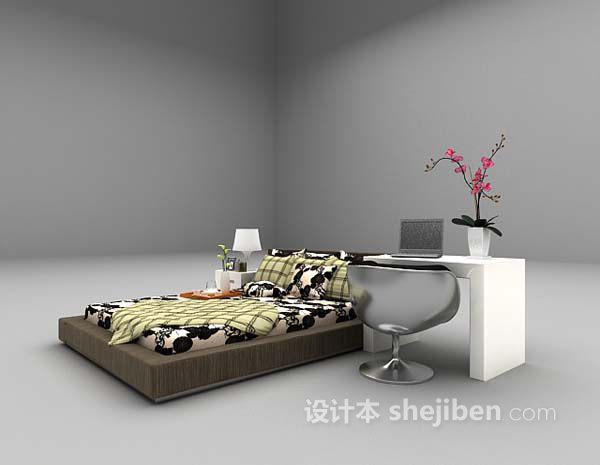 免费矮床3d模型下载