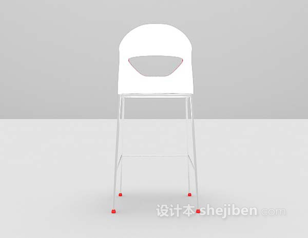 设计本吧台椅3d模型下载