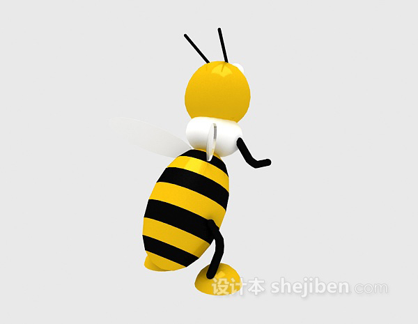 设计本小蜜蜂3d模型下载