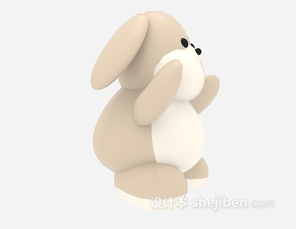 现代风格可爱的小狗儿童玩具3d模型下载