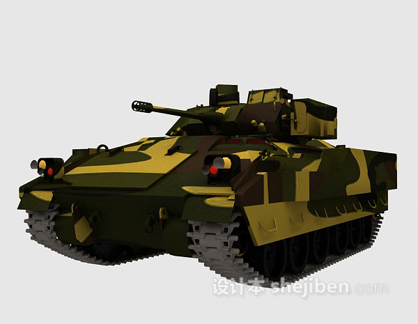 现代风格坦克军事装备3d模型下载