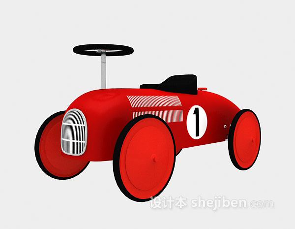 免费儿童玩具车3d模型下载