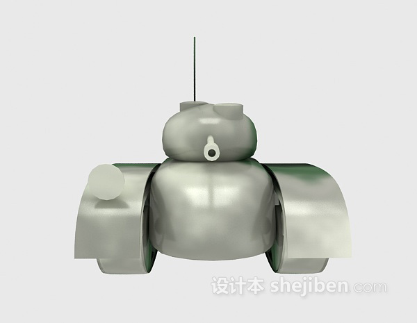 现代风格坦克玩具3d模型下载