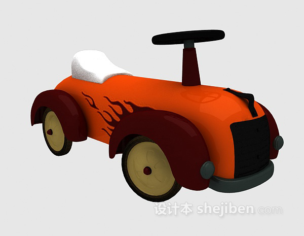 设计本儿童玩具小车 3d模型下载
