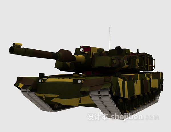 设计本坦克装备3d模型下载