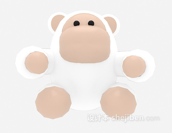 小猴玩具3d模型下载