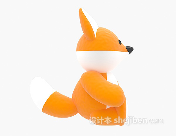 现代风格儿童动物玩具小松鼠3d模型下载