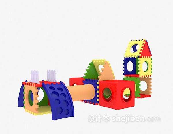 设计本儿童游乐玩具3d模型下载