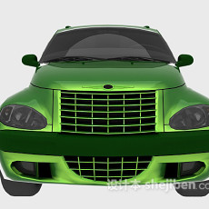 绿色汽车3d模型下载