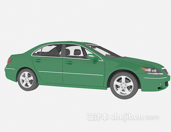 绿色车辆模型3d模型下载
