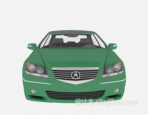 现代风格绿色车辆3d模型下载