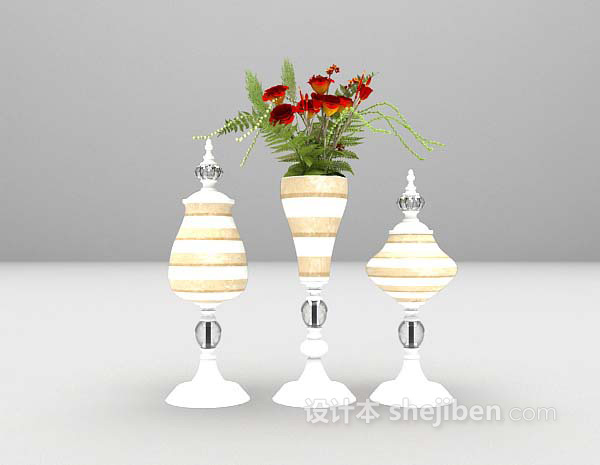 花瓶装饰3d模型下载