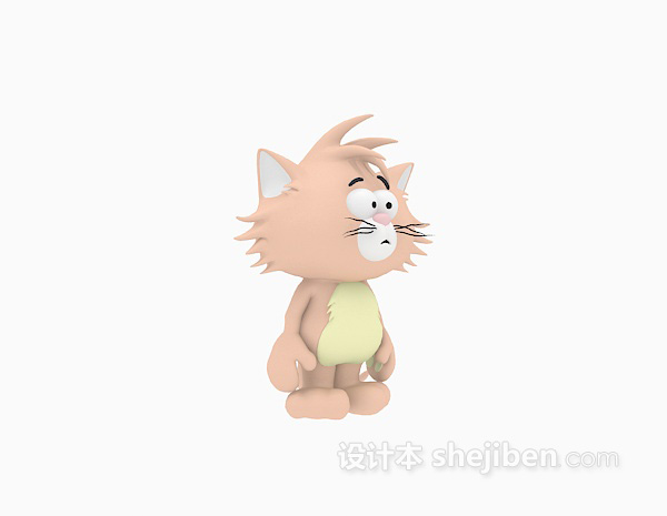 设计本小猫玩具3d模型下载