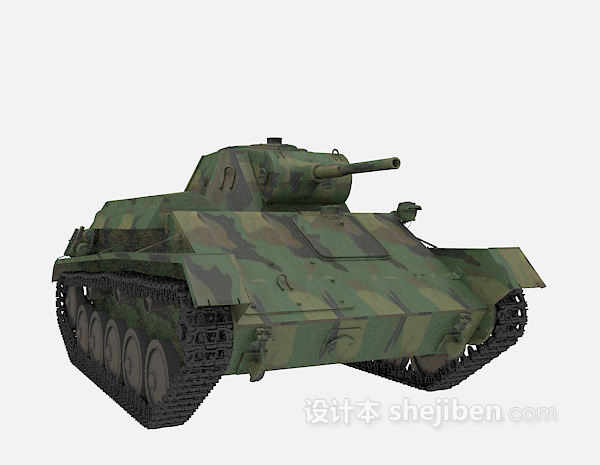 免费军事武器坦克3d模型下载