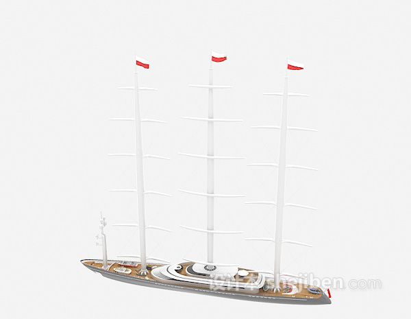 免费帆船免费3d模型下载