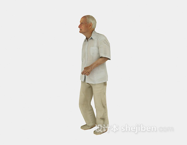 设计本老人家的人物3d模型下载
