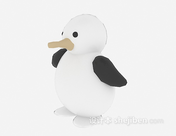 免费企鹅玩具3d模型下载