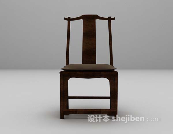 设计本中式单椅3d模型下载