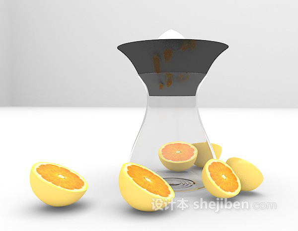 现代风格柠檬3d模型下载