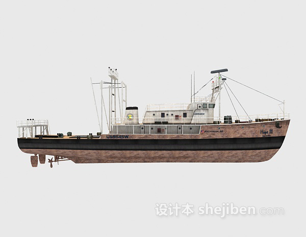 大船3d模型下载