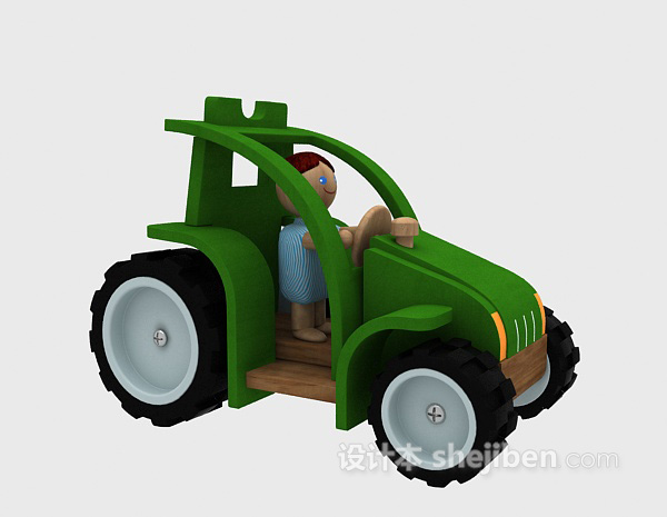 现代风格玩具小车3d模型下载