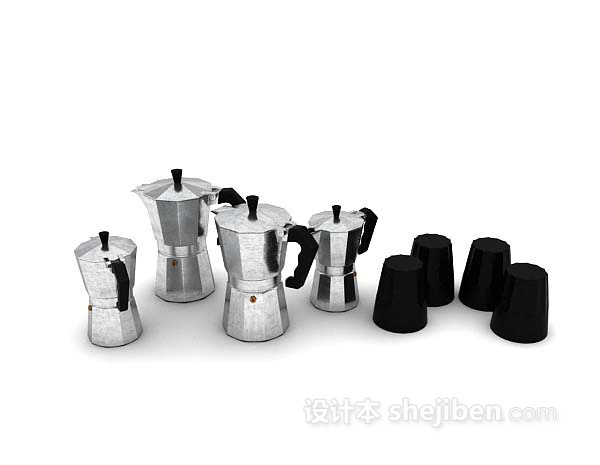 设计本咖啡机3d模型下载