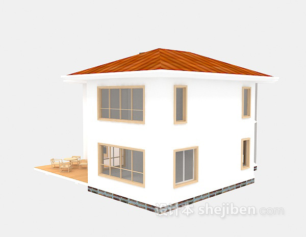 设计本免费欧式别墅3d模型下载