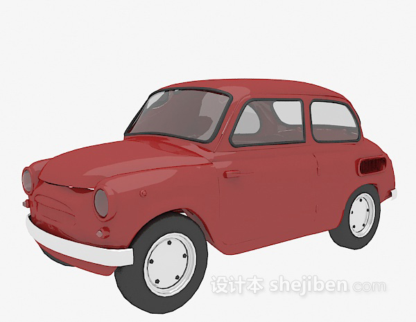 免费免费红色汽车3d模型下载