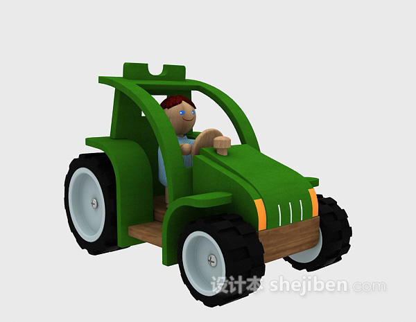 设计本玩具小车3d模型下载
