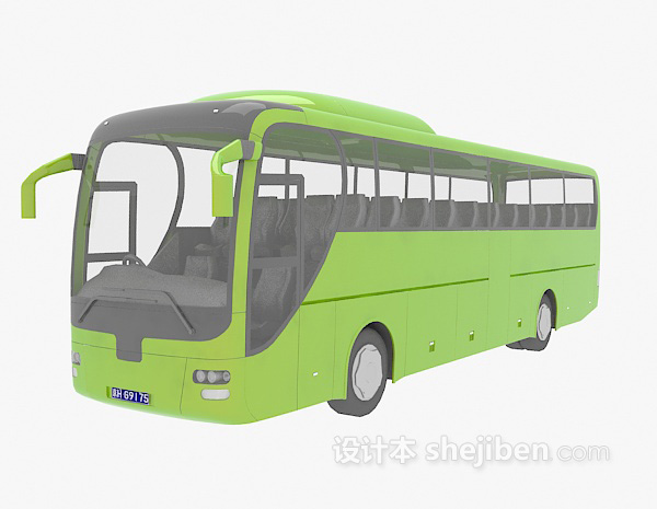 免费大巴车3d模型下载