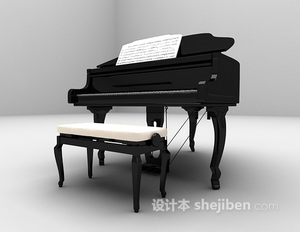 免费钢琴3d模型下载