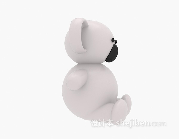 现代风格儿童玩具熊3d模型下载