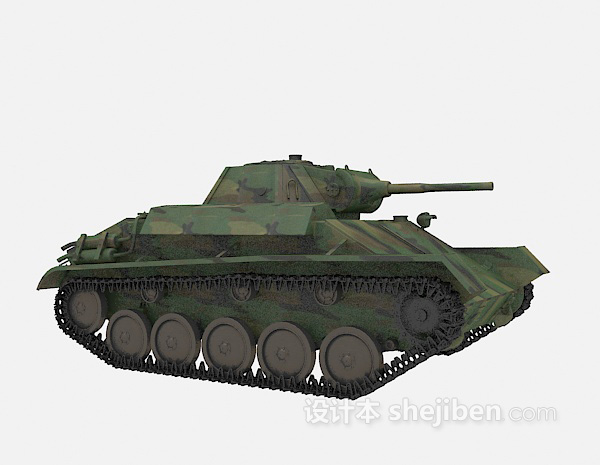现代风格军事武器坦克3d模型下载