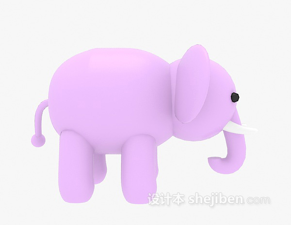 现代风格儿童玩具小象3d模型下载