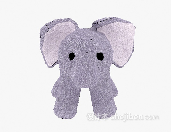 设计本儿童动物玩具大象3d模型下载