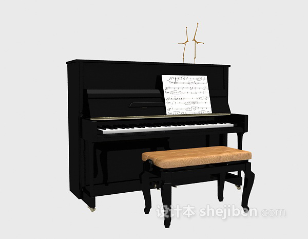 免费乐谱钢琴3d模型下载