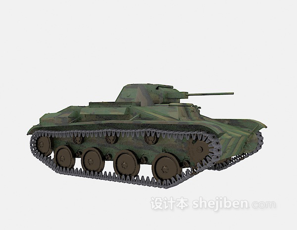 现代风格坦克武器免费3d模型下载