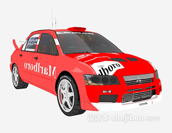 设计本赛车跑车3d模型下载