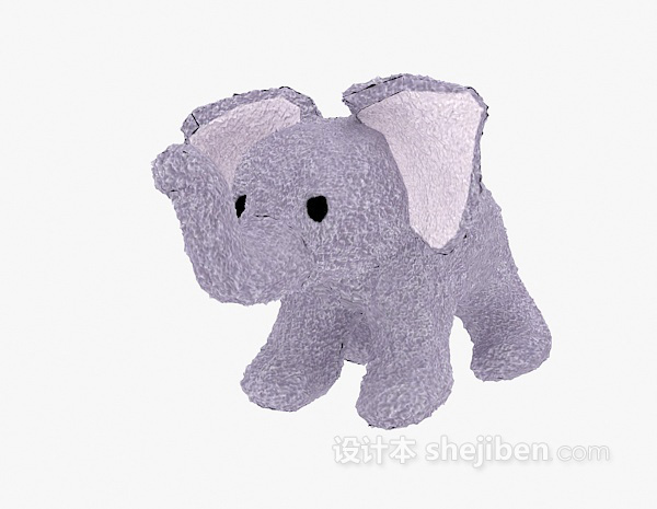 免费儿童动物玩具大象3d模型下载