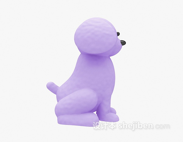 现代风格儿童动物玩具小狗3d模型下载