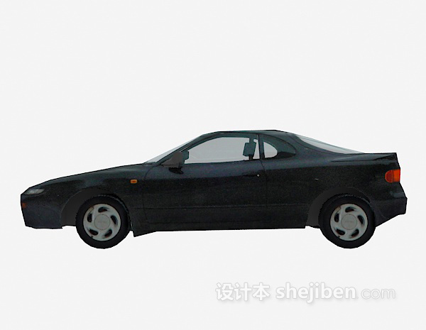 黑色汽车 车3d模型下载