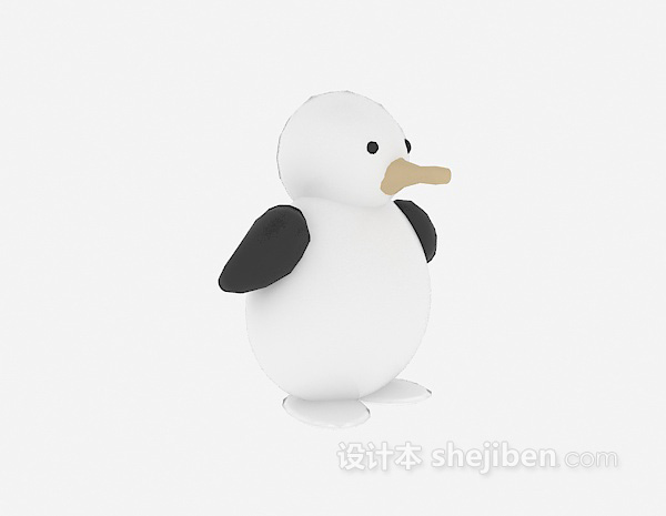 设计本企鹅玩具3d模型下载